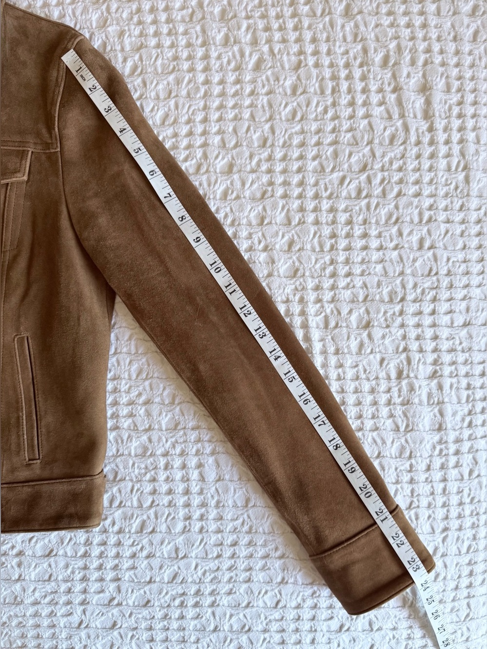 Banana Republic Relaxed Suede Jacket Sweet Chestnut Women's S - Picture 10 of 15